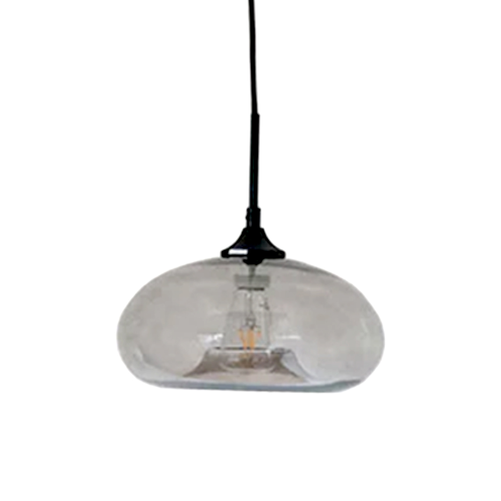 グレーグラスペンダントシェード ディスク ラウンド シーリングライト