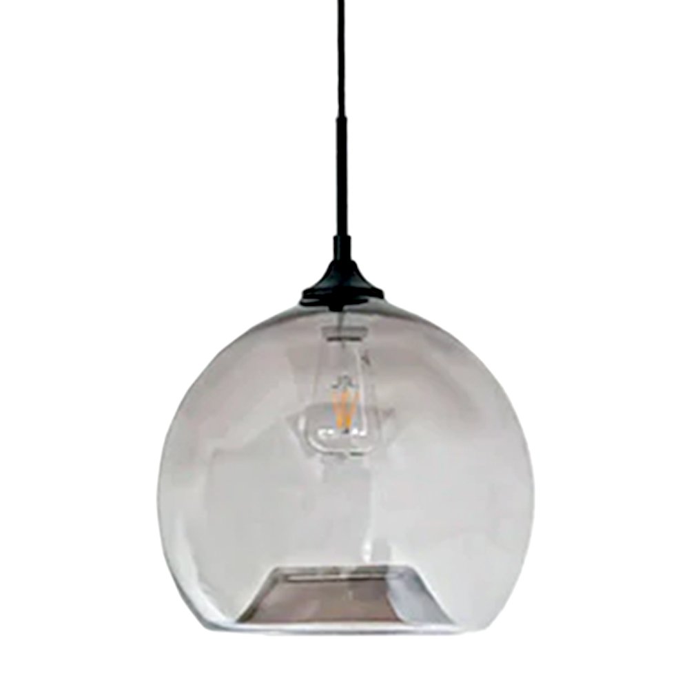 グレーグラスペンダントシェード ディスク ラウンド シーリングライト