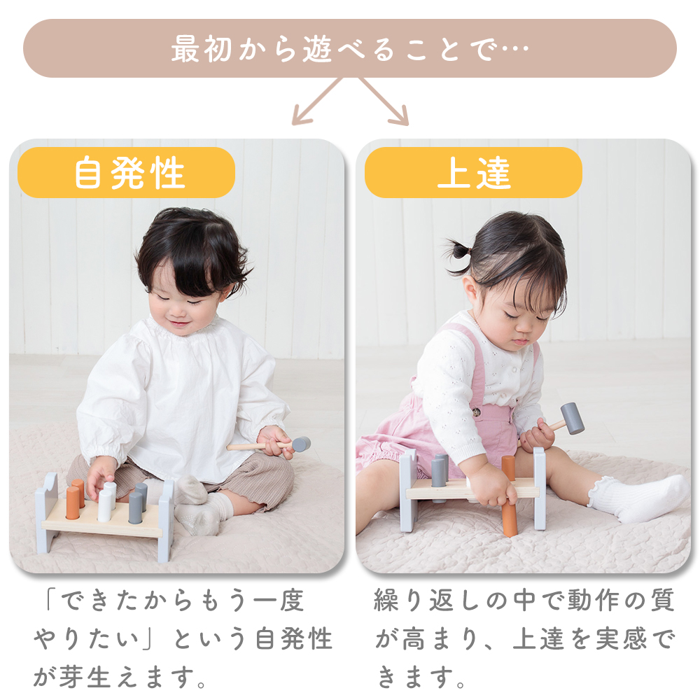 TRYCO（トライコ） おもちゃ ハンマー ベンチ トイ 大工 さん ごっこ
