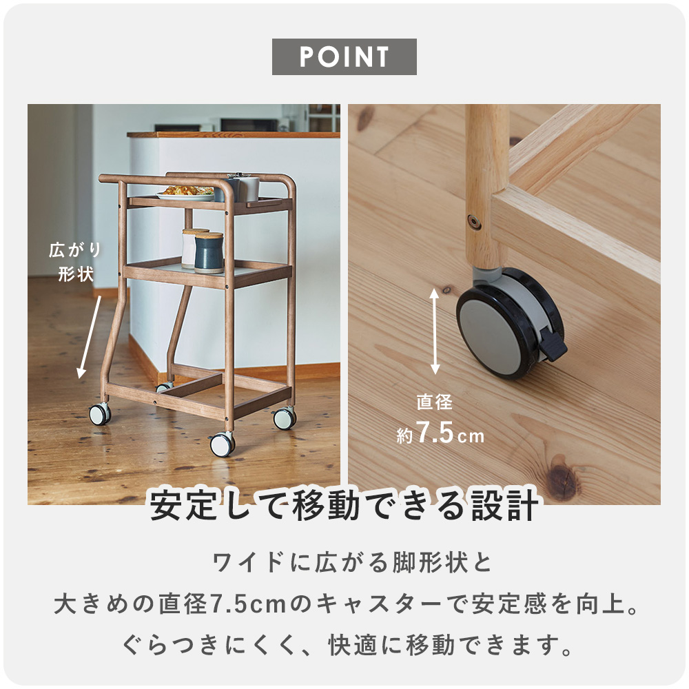 Utility（ユーティリティ） 暮らし支える ワゴン キッチン カート