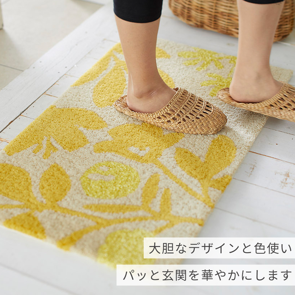 スミノエ 玄関マット おしゃれ 室内 北欧 45×75cm 長方形 ラグ