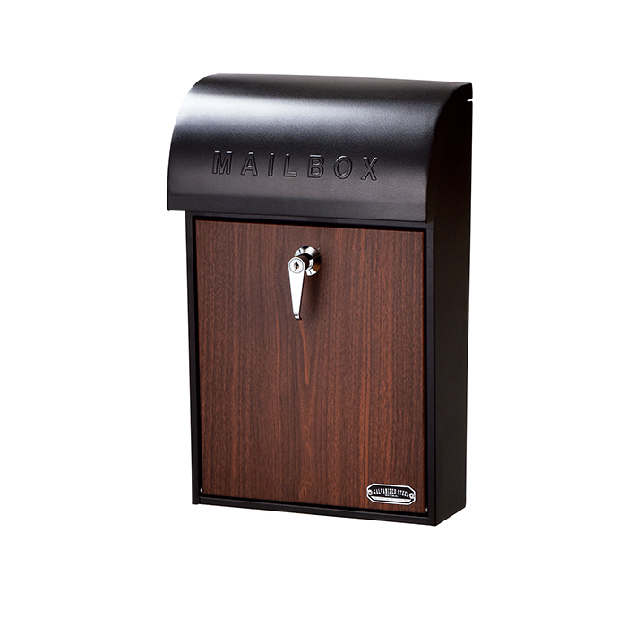 豪華2大特典) 郵便受け ポスト 木目 A4 鍵 壁掛け 郵便ポスト 壁掛け