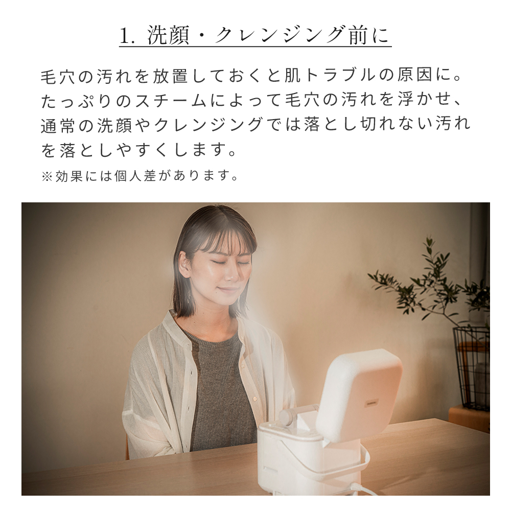 (豪華２大特典) スチーマー フェイス 美顔器 ダブルスチーム ナノ 毛穴 ケア 保湿 乾燥 クレンジング ESH-2787W TWINBIRD ツインバード | ツインバード | 06