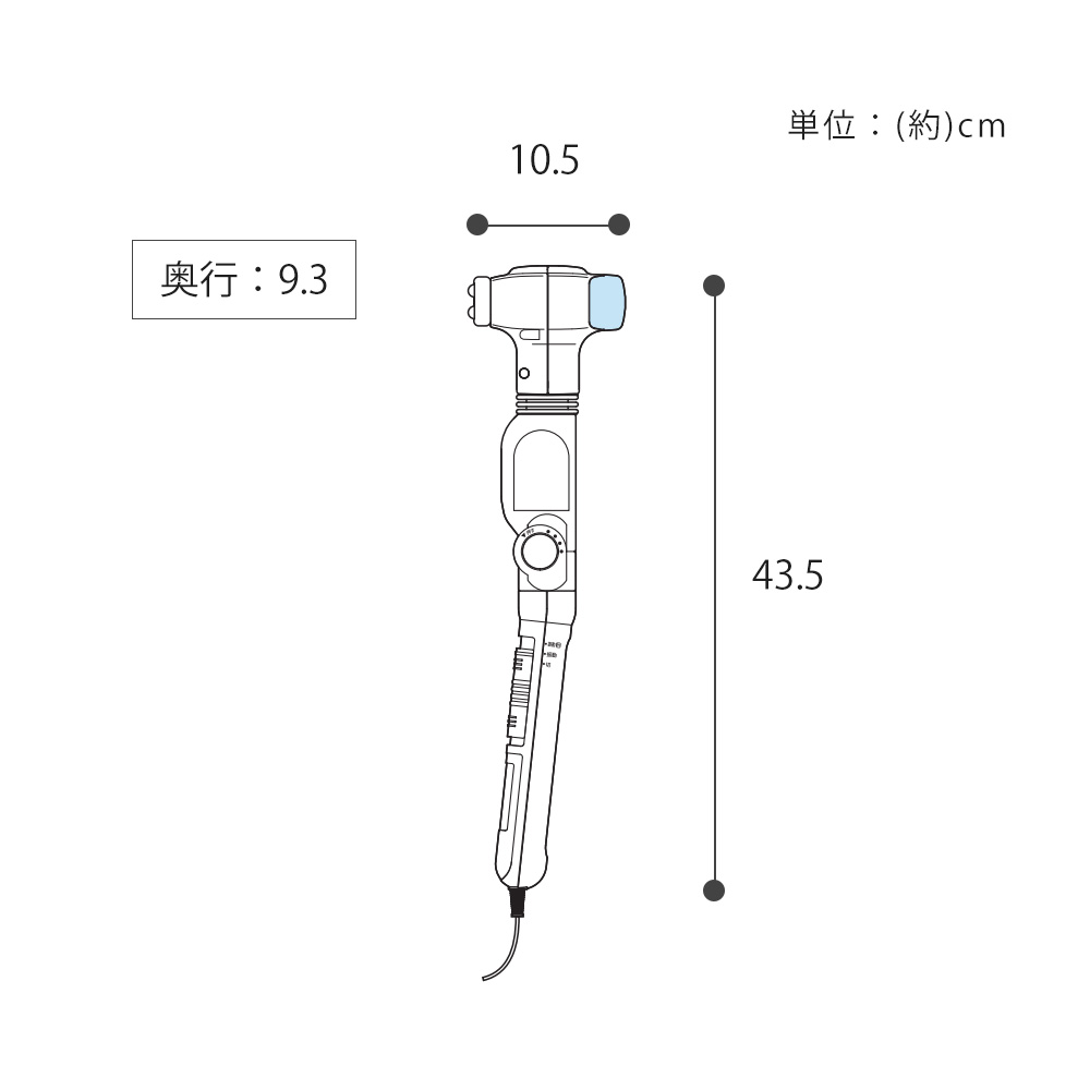 ハンディーホットマッサージャー F マッサージ器 小型 アタッチメント 振動 ヒーター あたため 腰 背中 EM-2195W ツインバード TWINBIRD | ツインバード | 10