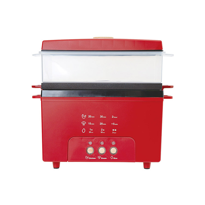 サラダチキンメーカー 蒸し器 炊飯器 おしゃれ 家電 卓上 鍋 2合炊き PR-SK044 時短 一人暮らし レシピ付き プリズメイト PRISMATE