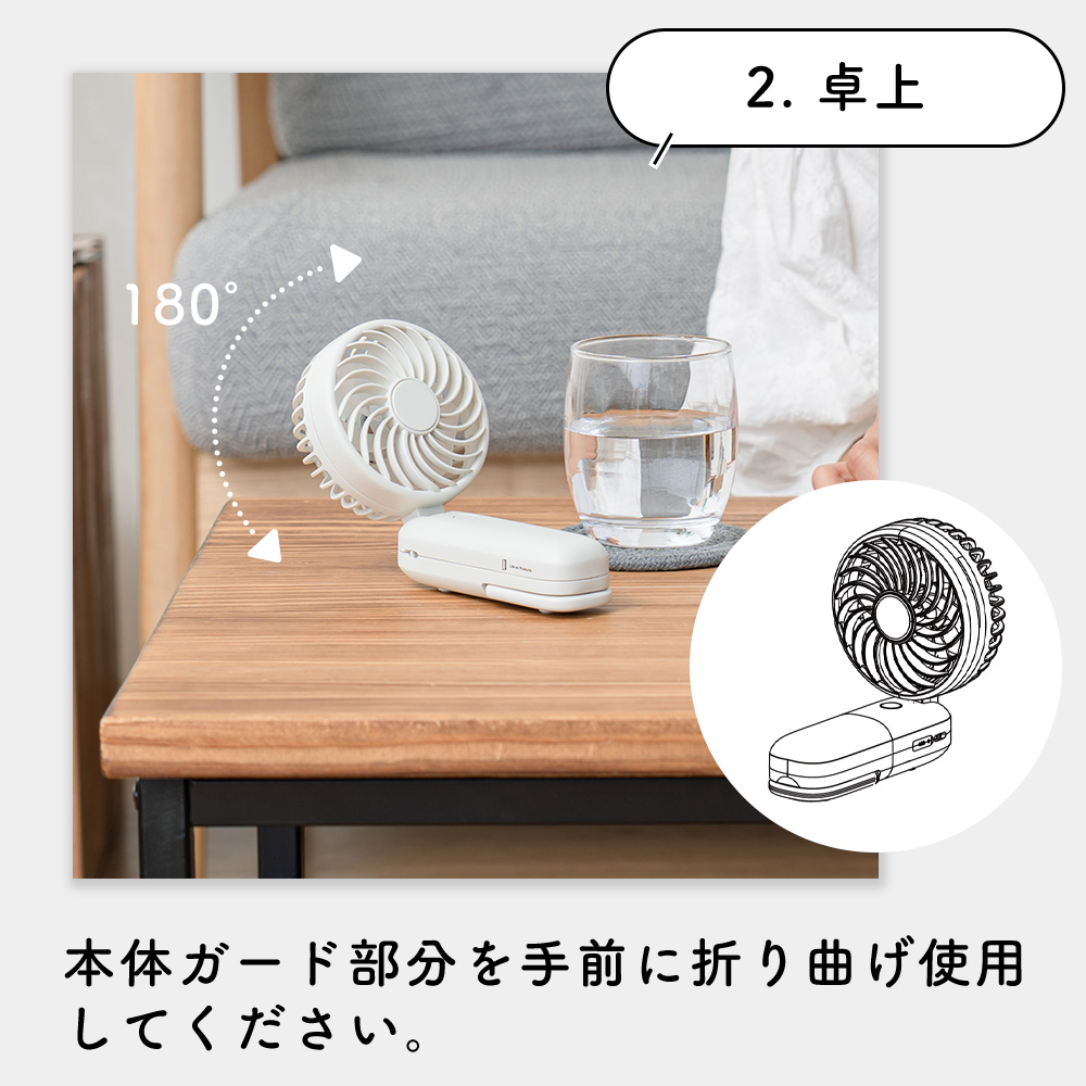 Life on Products 大風量ダブルファン 滝汗対応 首掛け カラビナ