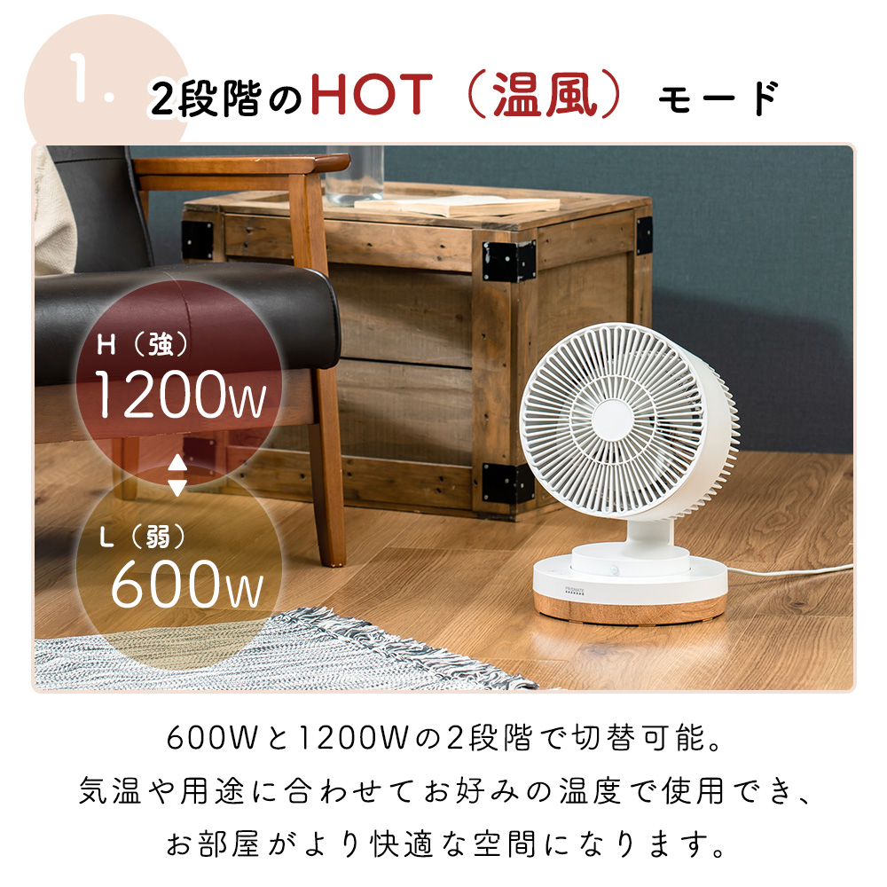 PRISMATE (豪華2大特典) HOT&COOL サーキュレーター リモコン付