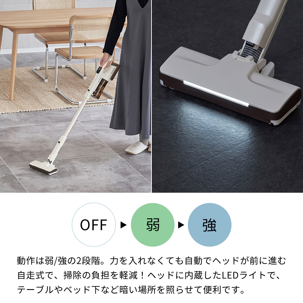 plus more スティッククリーナー コードレス 自立式 アタッチメント
