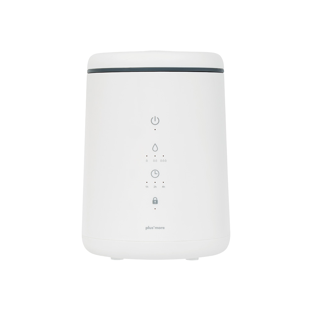 plus more 倒れてもこぼれにくい スチーム式 加湿器 PBAHF005 大容量