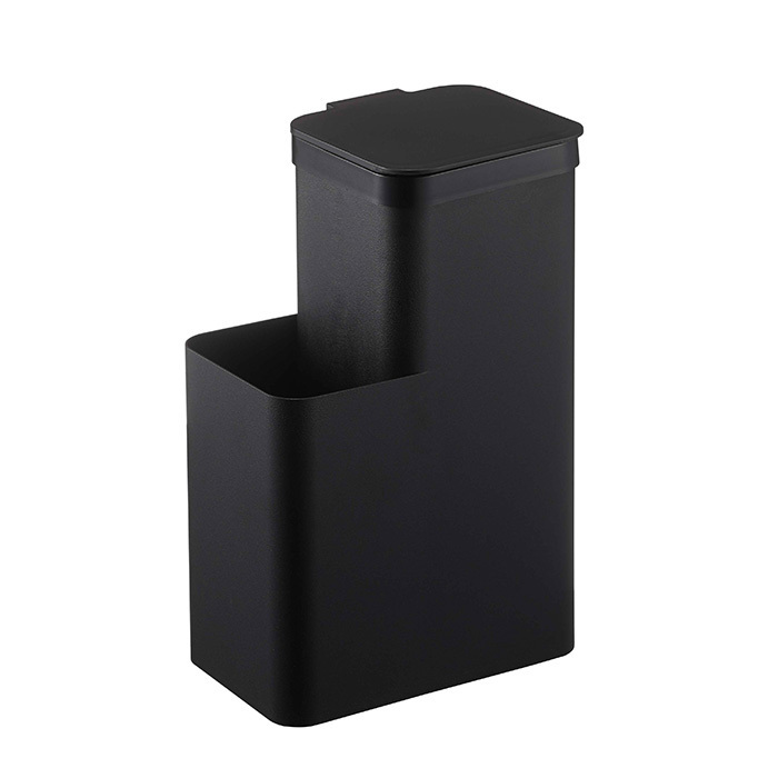 山崎実業 公式 タワー 収納付き トイレポット tower ごみ箱 蓋付きゴミ箱 ふた付き サニタリーボックス トイレ用ごみ箱 ポリ袋 5232 5233 | tower | 02