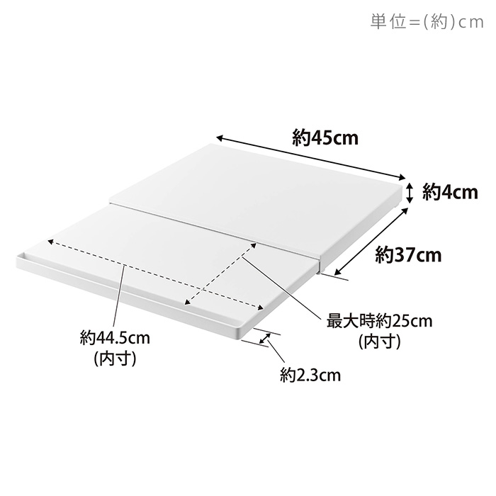 キッチン家電下スライドテーブル タワー tower 山崎実業 おしゃれ レンジ下 キッチンラック トースター 耐荷重17kg 2105 2106｜e-alamode-ys｜12