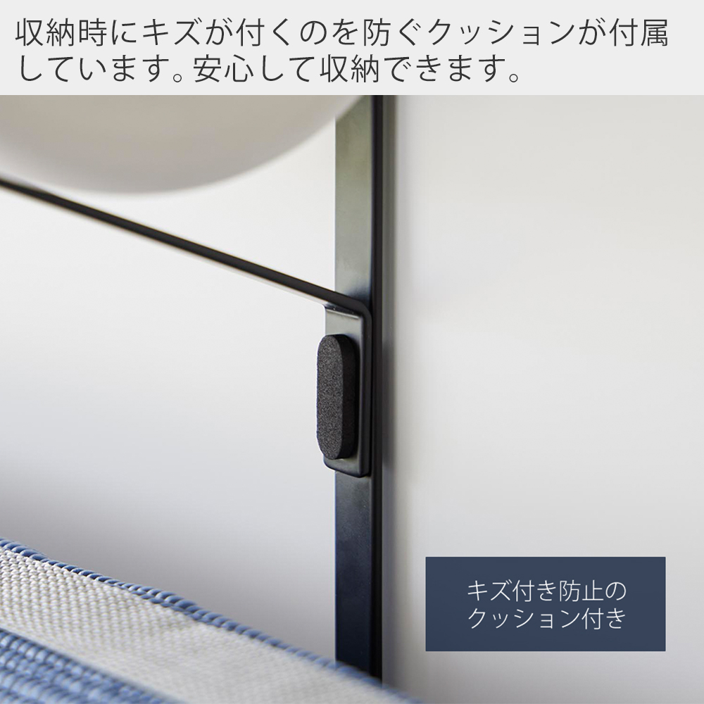 山崎実業 公式 タワー フィットネスグッズ収納ハンガー tower タワー ヨガマット 厚手 収納 ラック フック ローラー 腹筋 筋膜 一括収納 1987 1988 | tower | 10