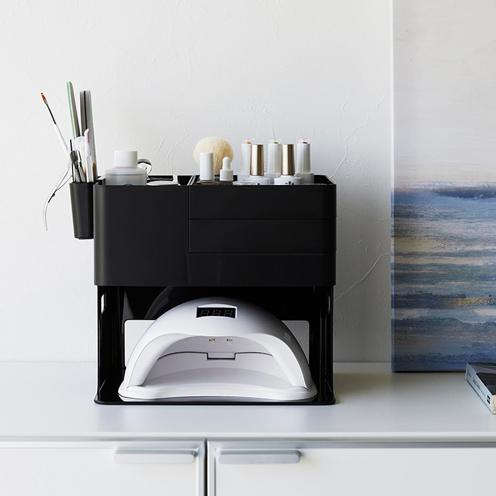 tower 山崎実業 公式 タワー ネイルライト＆ジェルネイル用品収納