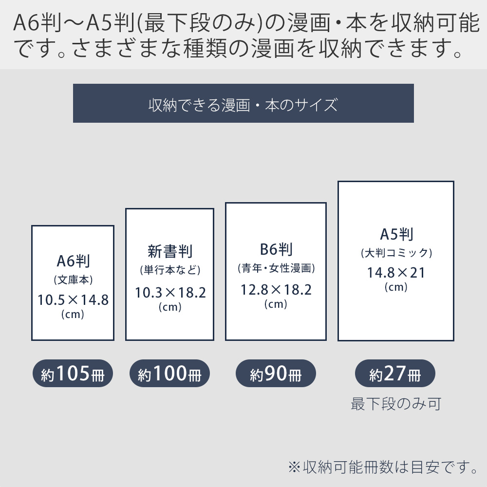 山崎実業 公式 タワー ハンドル付き隠せるコミックラック tower 幅59 ラック 収納 本棚 A5 薄型 キャスター 漫画 文庫本 スリム 1485 1486 | tower | 07