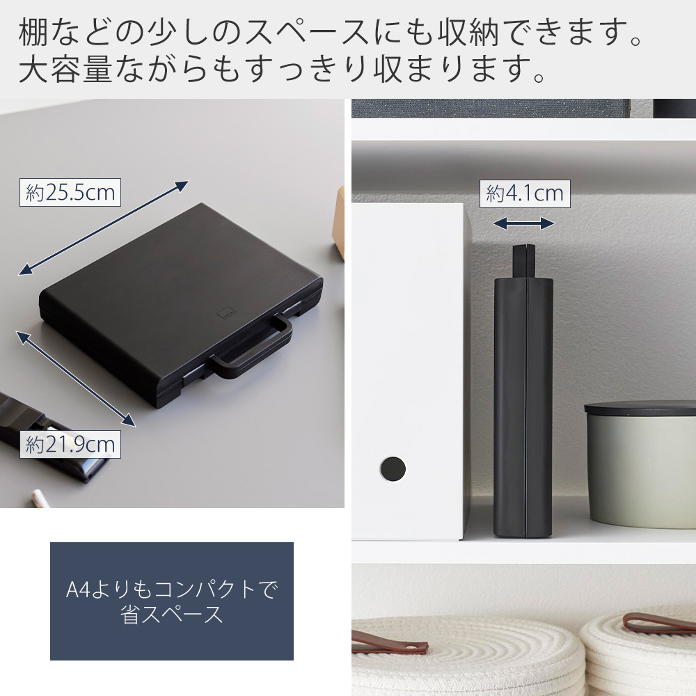 tower 山崎実業 公式 タワー ハンドル付きスリム分別電池ケース 乾電池