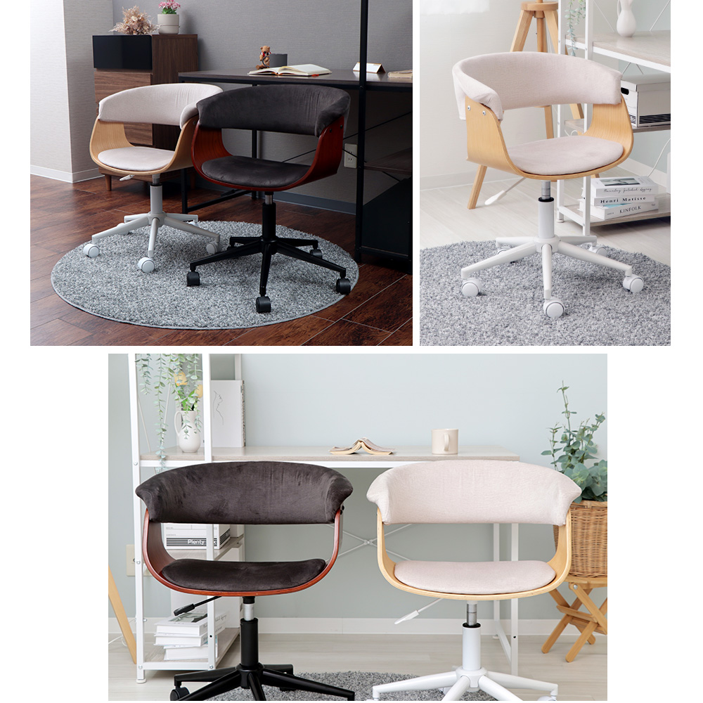 ヤマソロ デスクチェア オフィス パソコン 回転 昇降 背もたれ