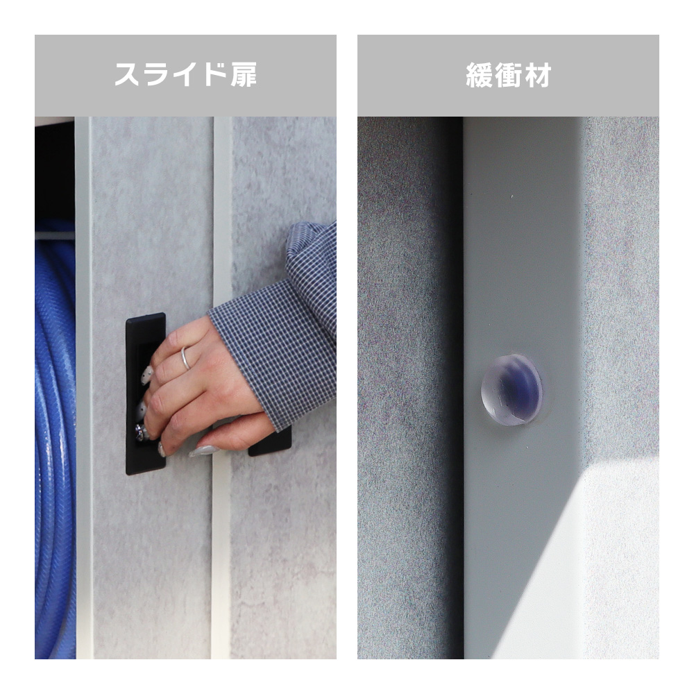 [10%クーポン7/14まで] 収納庫 スチール 鍵付き スタンダード 可動棚 2枚 DEBARA デバラ 屋外 防錆 大容量 お洒落 木目調 モルタル 物置 倉庫 ベランダ ゴルフ | ヤマソロ | 15