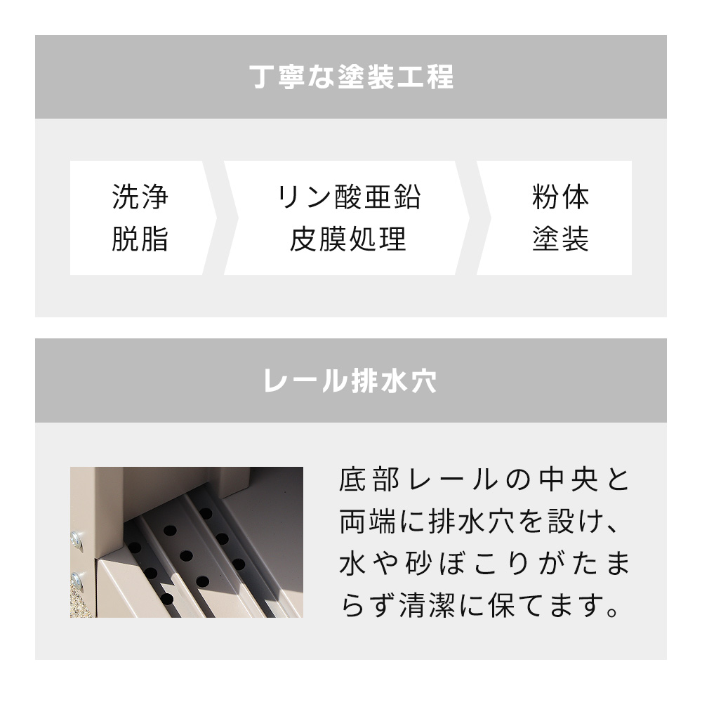 [10%クーポン7/14まで] 収納庫 スチール 鍵付き スタンダード 可動棚 2枚 DEBARA デバラ 屋外 防錆 大容量 お洒落 木目調 モルタル 物置 倉庫 ベランダ ゴルフ | ヤマソロ | 09