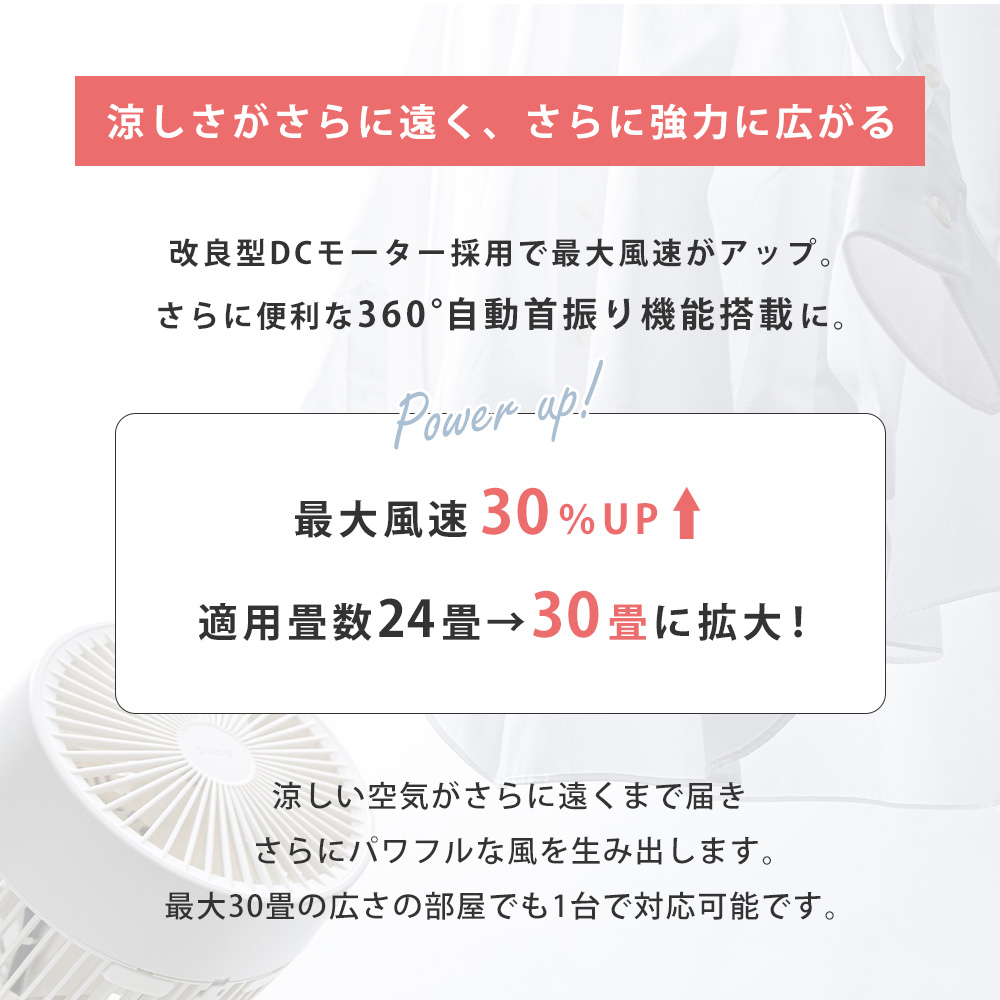 サーキュレーター 扇風機 dcモーター 最大32畳 対応 首振り 衣類乾燥 QUADS 衣類乾燥 サーキュレーター 3D首振り DCモーター 静音