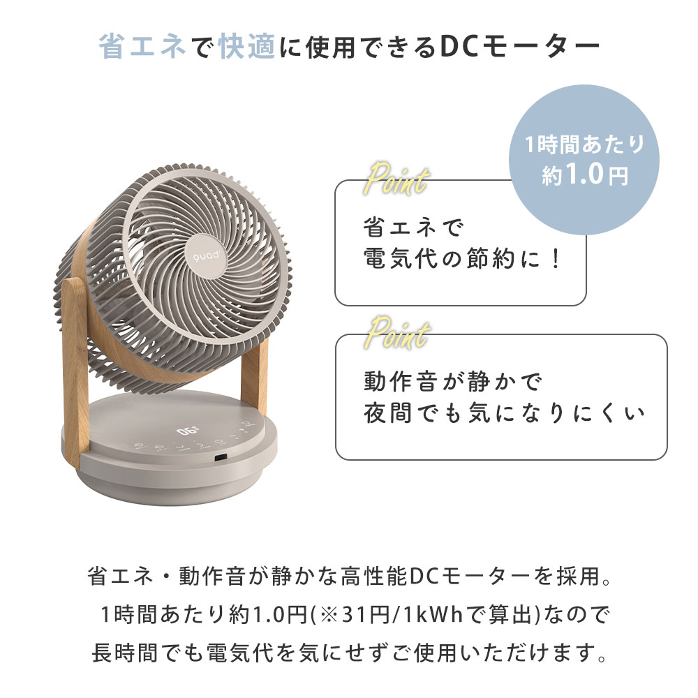 QUADS（クワッズ） (豪華2大特典) 衣類乾燥 サーキュレーター 3D首