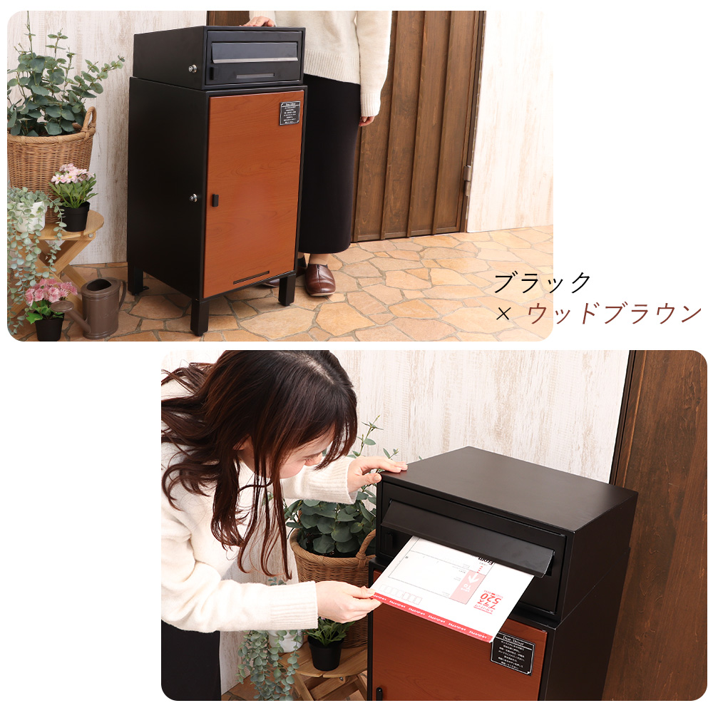 宅配ボックス 戸建 ポスト スタンドポスト おしゃれ 北欧 鍵付き 郵便ポスト 置き型 メールボックス 受け 窓 スクイン ラアム ヤマソロ | ヤマソロ | 17