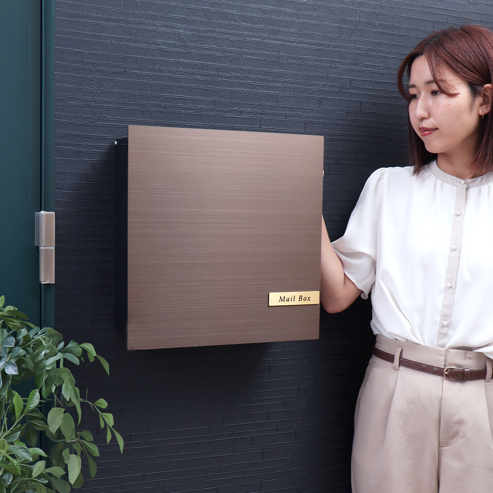 ヤマソロ ポスト 壁掛け ステンレス おしゃれ 郵便 壁付け 鍵付き