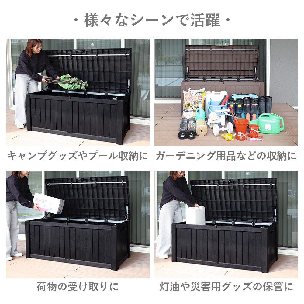 ヤマソロ ストレージ ボックス 450L 宅配ボックス コンテナ 収納 物置
