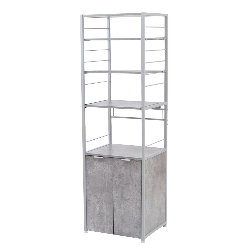 ヤマソロ レンジ台 おしゃれ 収納 キッチン ボード ラック ゴミ箱付