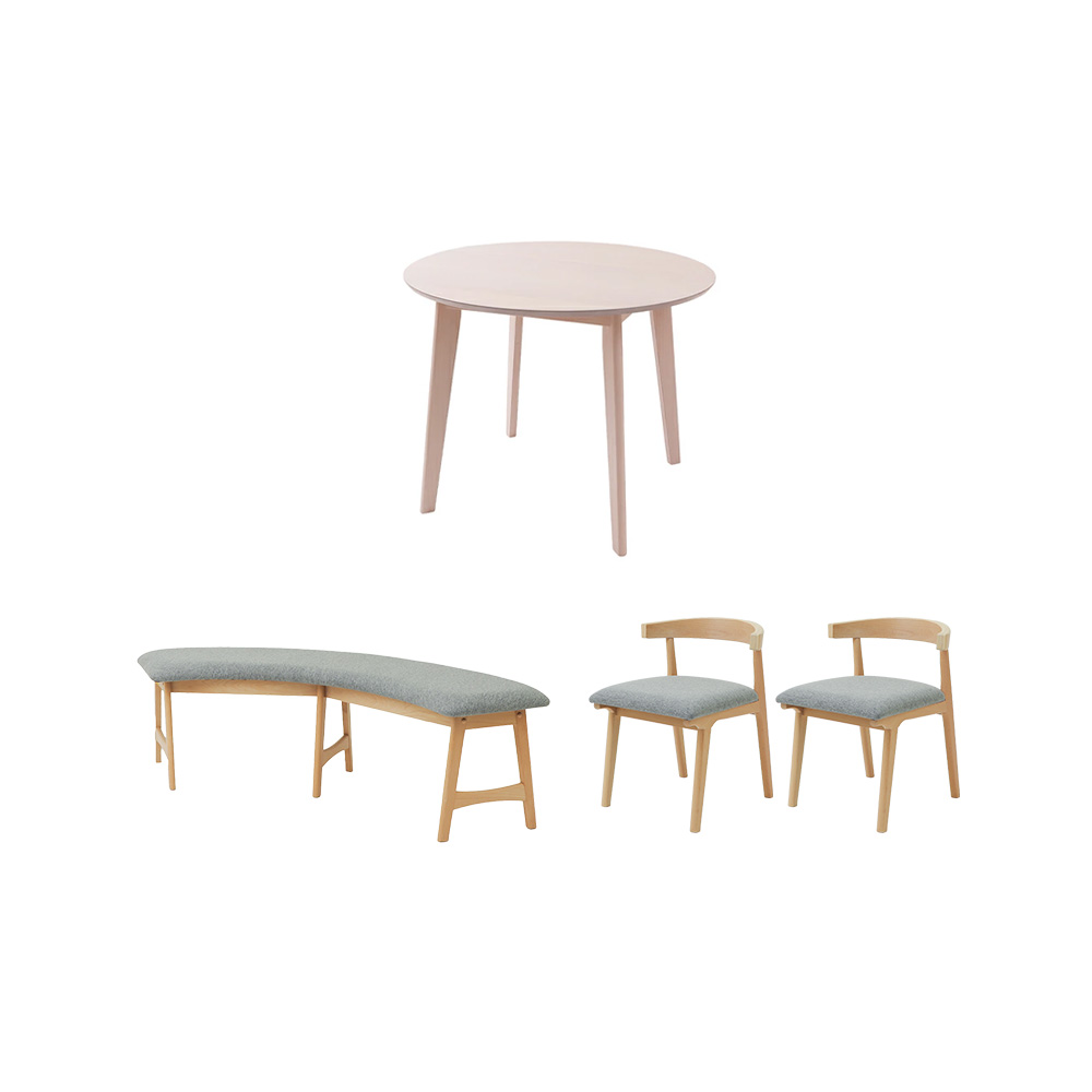 モダンなテーブル　ほぼ未使用　美品 Hakke table｜ハッケ ダイニングテーブル 八角形脚の丸テーブル 讃岐産