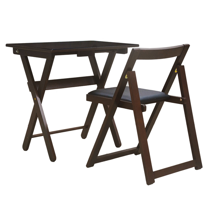 ヤマソロ 在宅ワーク デスクセット デスク チェア セット 折りたたみ