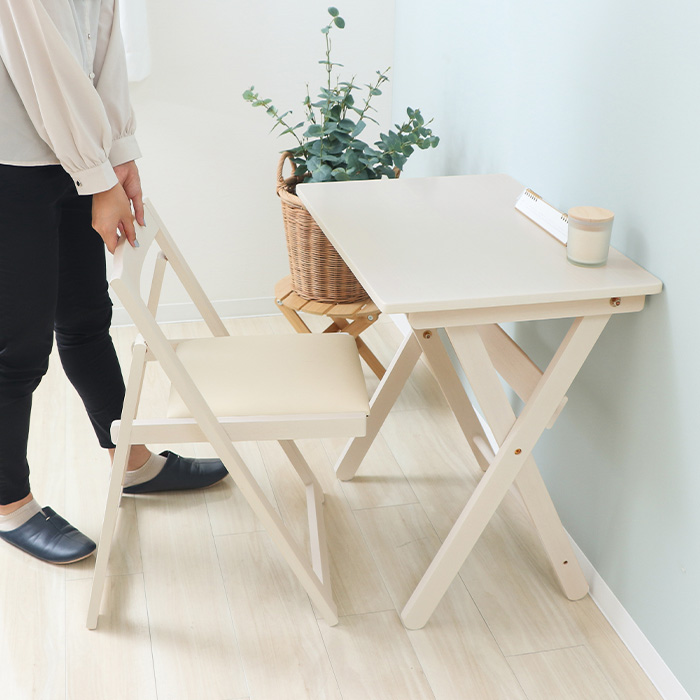 ヤマソロ 在宅ワーク デスクセット デスク チェア セット 折りたたみ