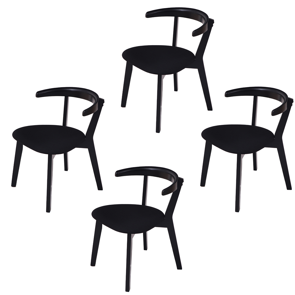 ヤマソロ ダイニングチェア 4脚セット おしゃれ 木製 天然木 椅子 イス