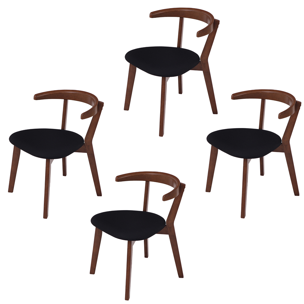 ヤマソロ ダイニングチェア 4脚セット おしゃれ 木製 天然木 椅子 イス