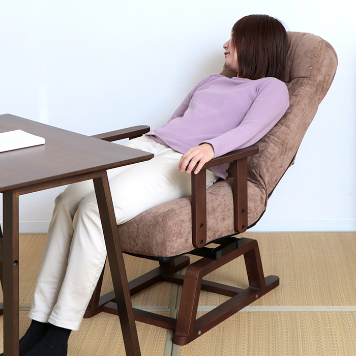 ヤマソロ 高座椅子 高齢者 回転 リクライニング コンパクト ハイバック