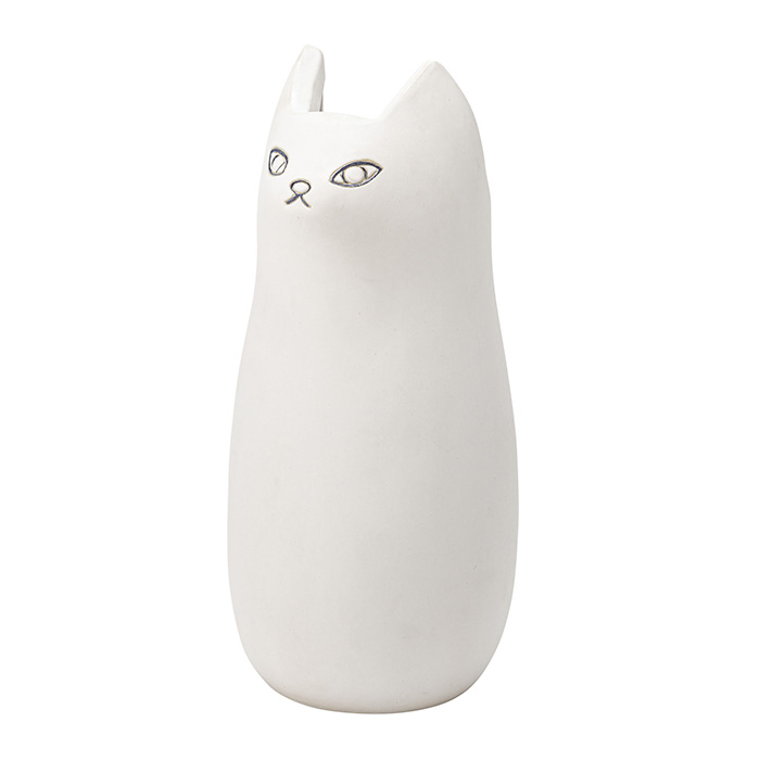 ❣ポルトガル製【可愛い猫型傘立て】陶器 白系 東谷 傘スタンド 傘立て 8/25はP+9％！ 陶器 猫 かさ立て 傘立 傘たて