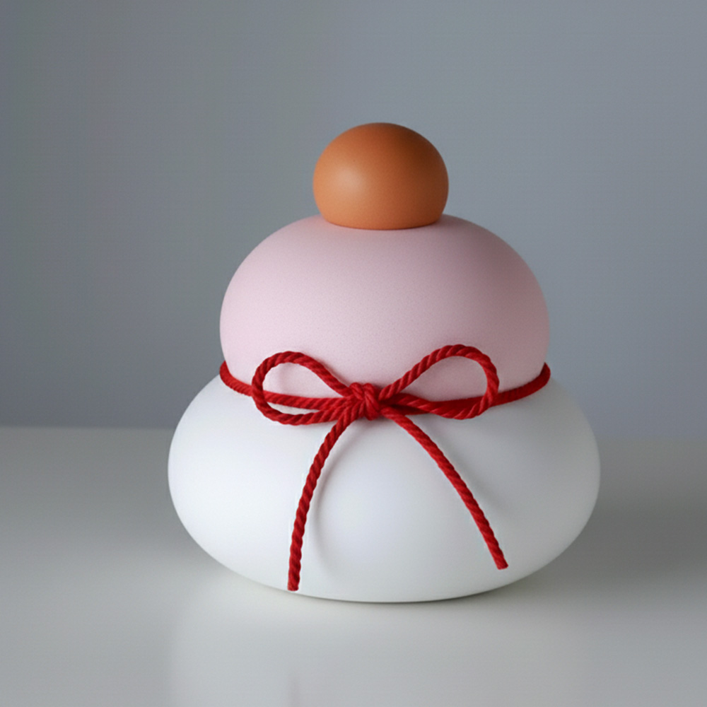 soil ソイル 鏡餅 kaga M 珪藻土 日本製 ノンアスベスト KAGAMI MOCHI 加賀 正月 飾り 繰り返し 置物 縁起物 年末年始 調湿 モダン ギフト_15