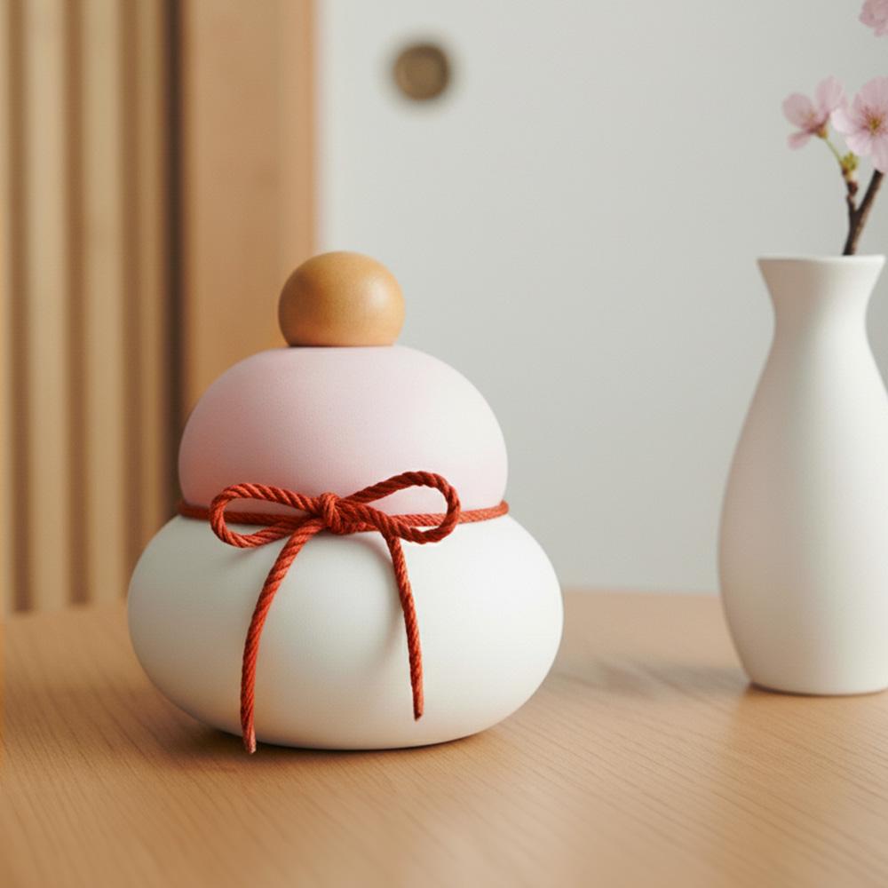 soil ソイル 鏡餅 kaga M 珪藻土 日本製 ノンアスベスト KAGAMI MOCHI 加賀 正月 飾り 繰り返し 置物 縁起物 年末年始 調湿 モダン ギフト_16
