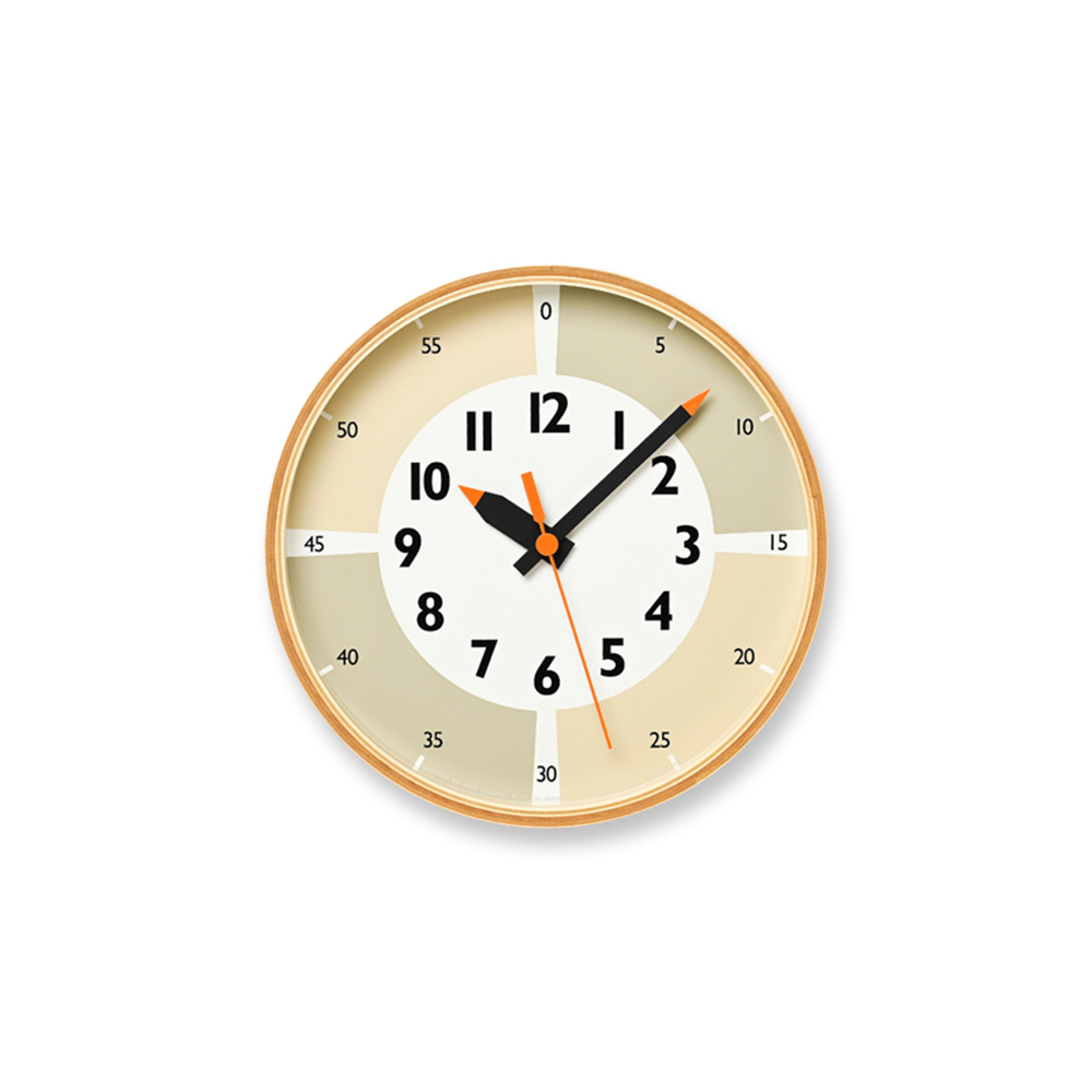Lemnos（レムノス） 壁 掛け 時計 fun pun clock with color! おしゃれ