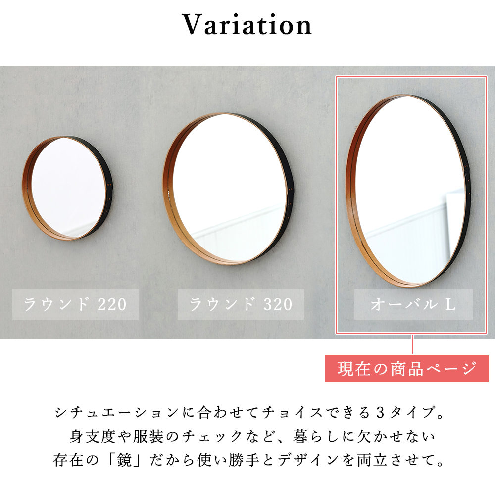 AXCIS（アクシス） (豪華2大特典) シェーカーオーバルミラー ブラック