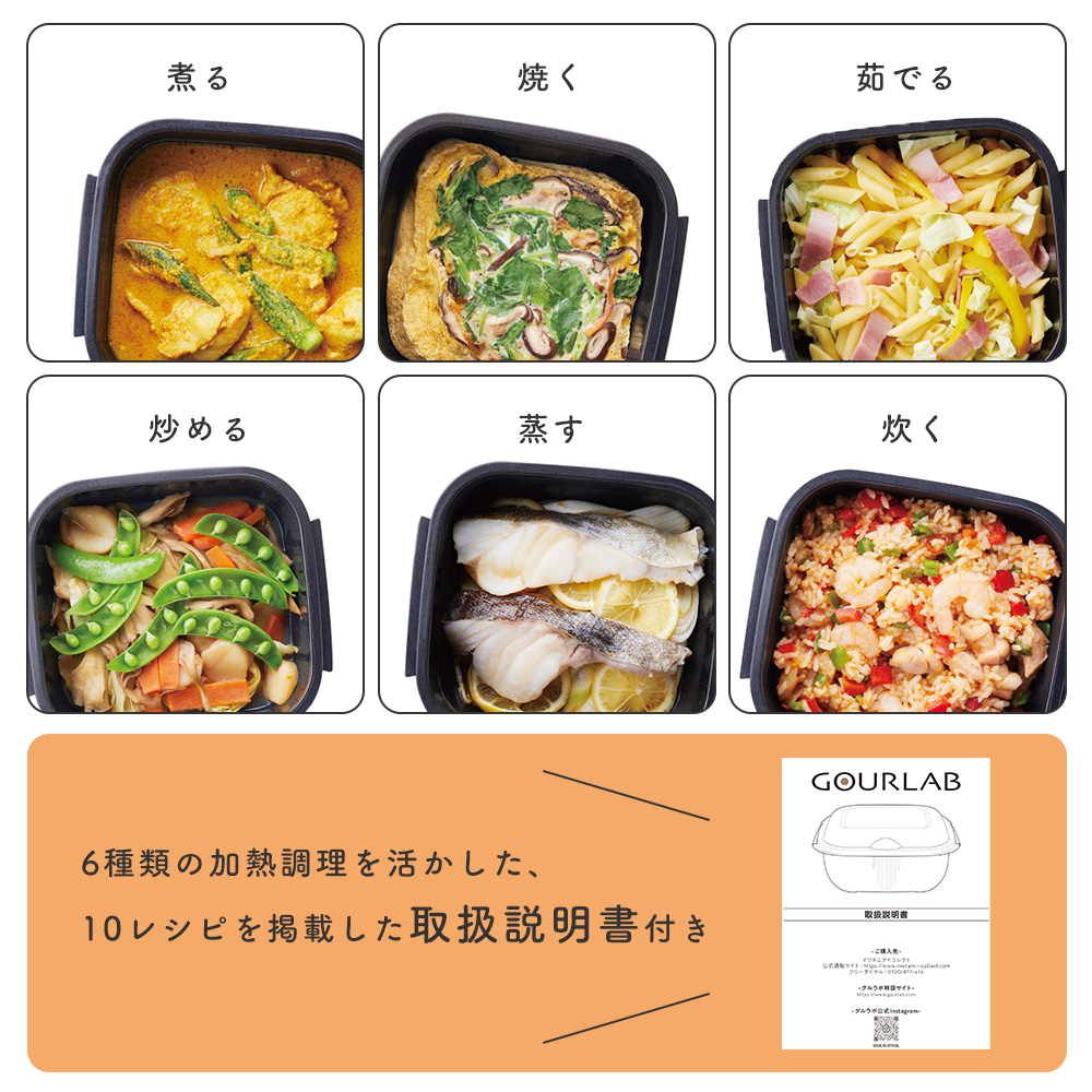 GOURLAB レンジ調理 グルラボプラス アドバンス 6点 セット 電子 GOURLAB レンジ調理 グルラボプラス アドバンス 6点 セット 電子