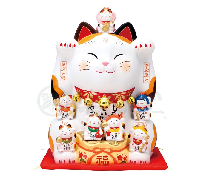 薬師窯 七福神招き猫 招き猫 七福神 薬師窯 置物 贈り物 プレゼント - メルカリ