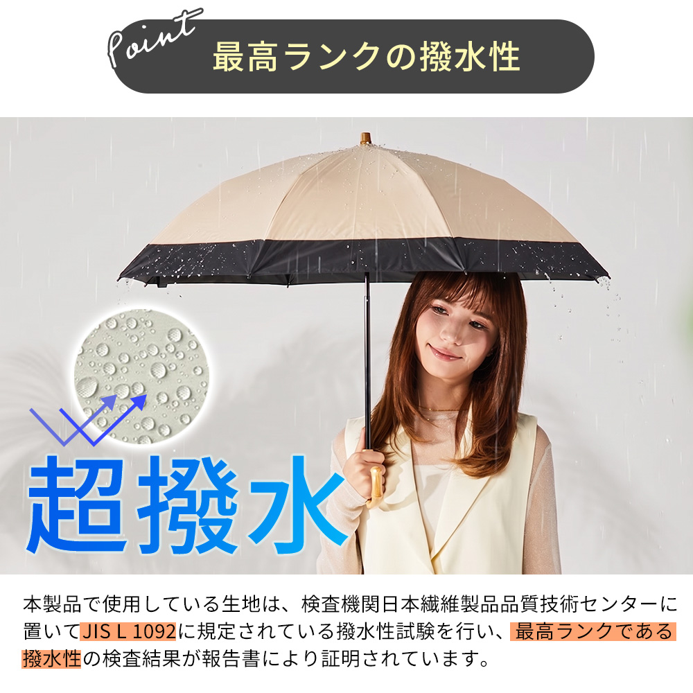 KIZAWA 日傘 完全遮光 折りたたみ傘 88cm 雨傘 長傘 晴雨兼用 UVカット