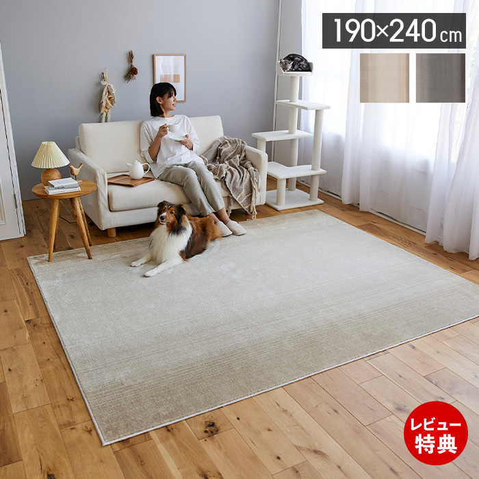 スミノエ ラグマット ラグ 日本製 ペット対応 消臭ラグ 190×240cm