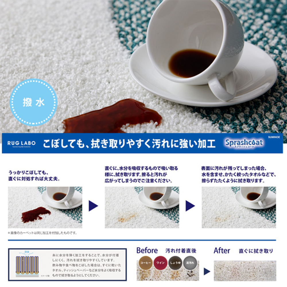 (豪華２大特典)ラグ 日本 製 オールシーズン 190×240 おしゃれ シンプル 防ダニ 撥水 床暖房 ホットカーペット対応 絨毯 【ビルデ】 長方形 滑り止め