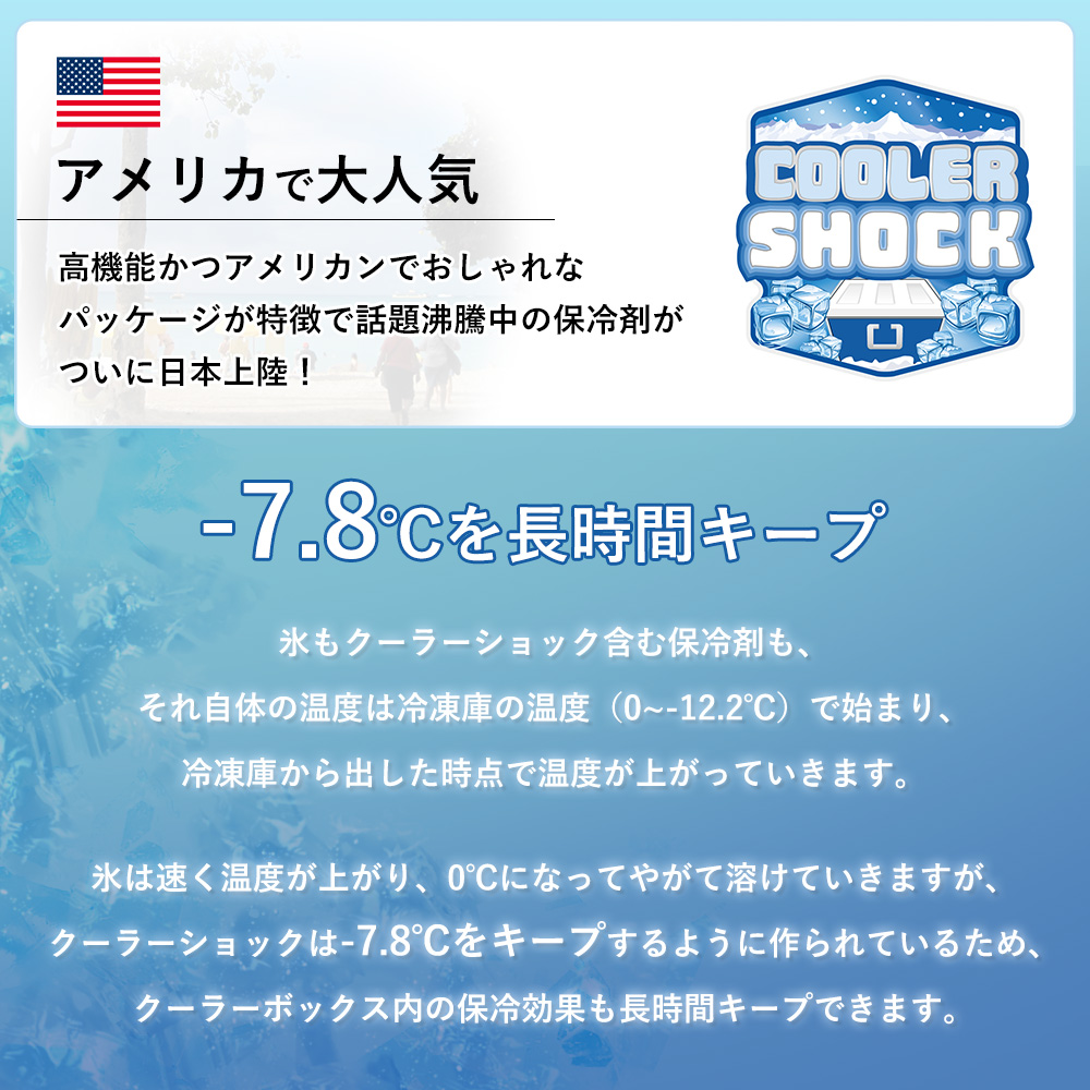 COOLER SHOCK クーラーショック 保冷剤 M 4個セットソフト 強力 保冷パック ジェル 薄型 医療技術 長時間 アウトドア レジャー BBQ | COOLER SHOCK | 04