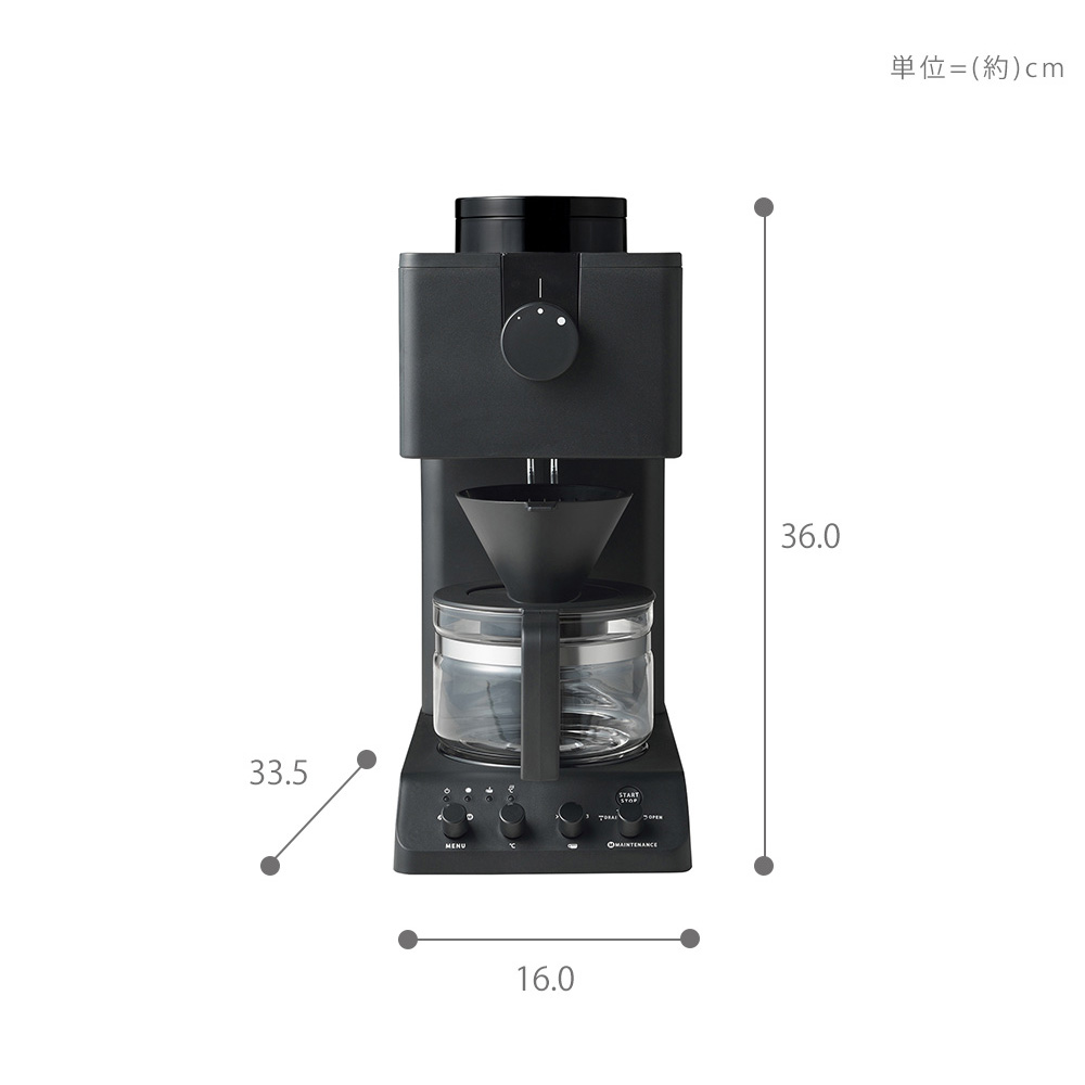 【完全新品】TWINBIRD CM-D457B BLACK ツインバード（TWINBIRD） TWINBIRD CM-D457B ブラック 全自動コーヒー