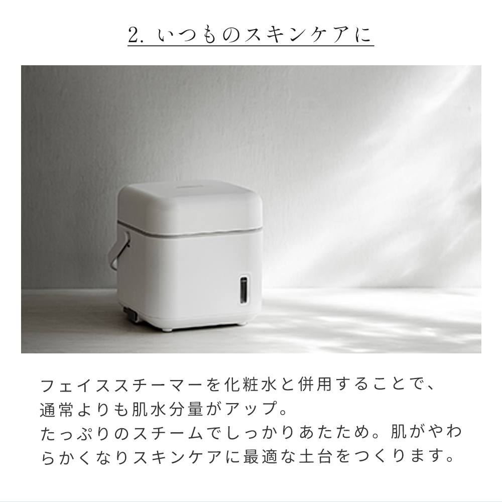 (豪華２大特典) スチーマー フェイス 美顔器 ダブルスチーム ナノ 毛穴 ケア 保湿 乾燥 クレンジング ESH-2787W TWINBIRD ツインバード | ツインバード | 08