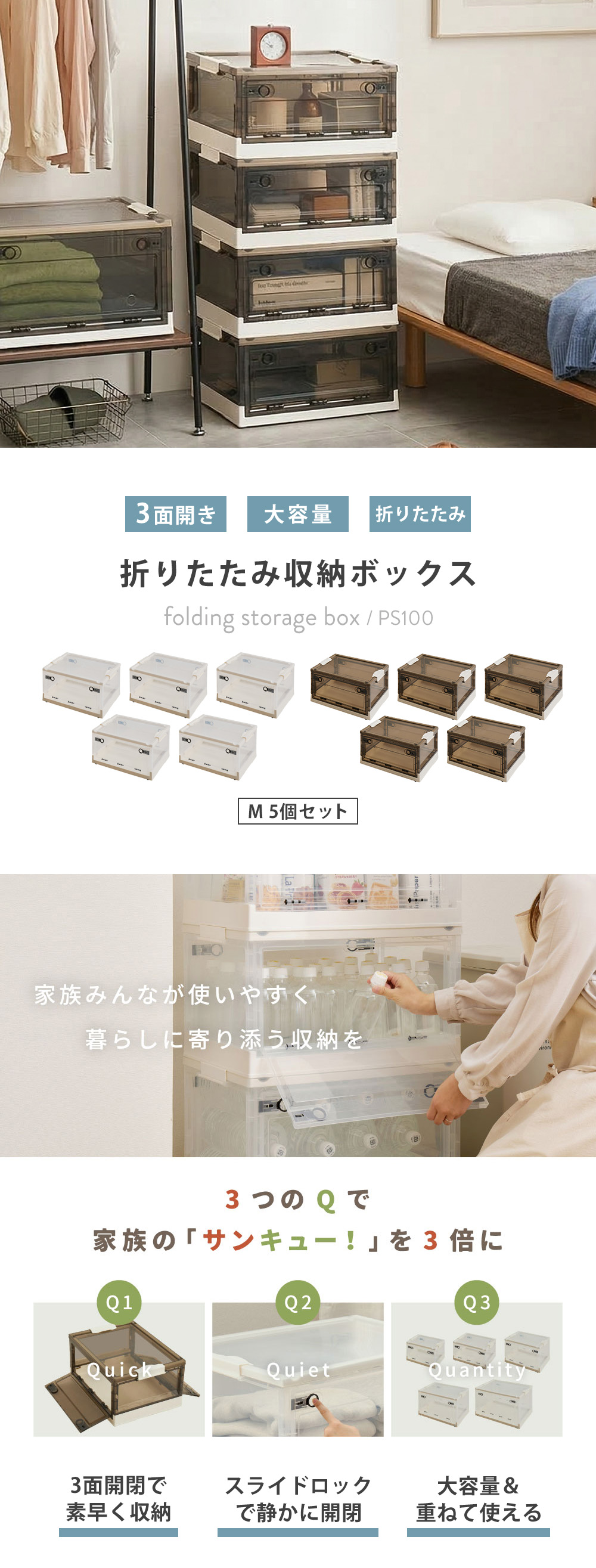 萩原 収納ボックス PS100