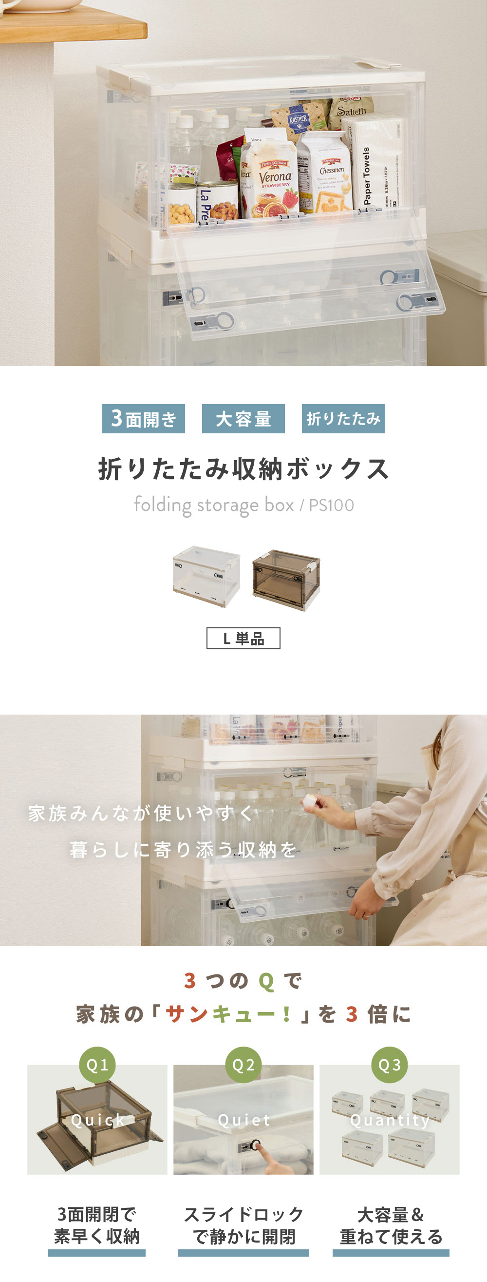 萩原 収納ボックス PS100