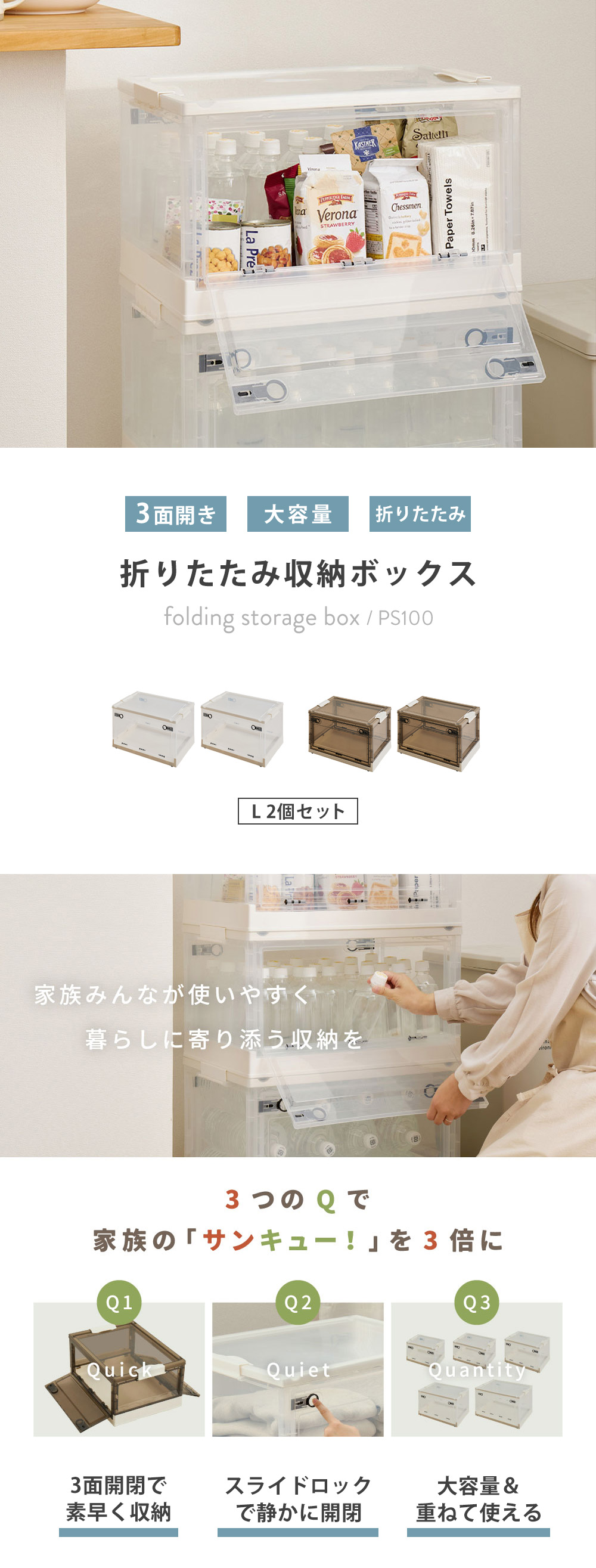 萩原 収納ボックス PS100